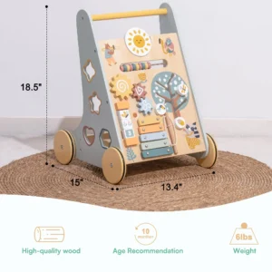 Robud Wooden Baby Walker Push Toys