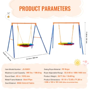 Swing Sets for Backyard 600lbs Capacity