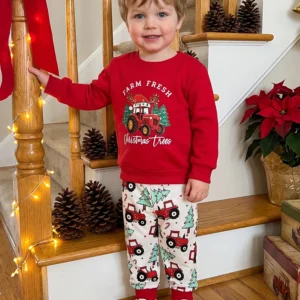 Pants Tractor Print Christmas Costume