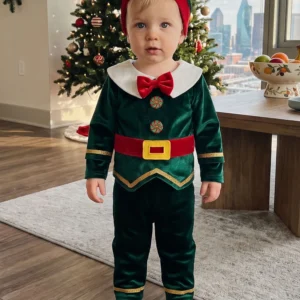 Kids Long-Sleeve Hat Set For Boy Christmas Various Sizes